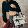 Tote Bag Women's shoulder bag graffiti canvas bag